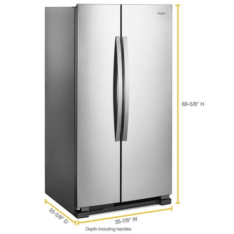 25 cu. ft. Side by Side Stainless Steel Refrigerator E124177
