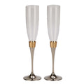 10.5 in. Hammered Flutes - Pair - Gold K561