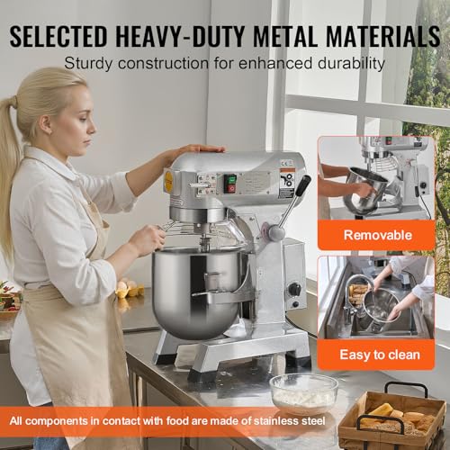 10Qt Commercial Stand Mixer with Stainless Steel Bowl V92444