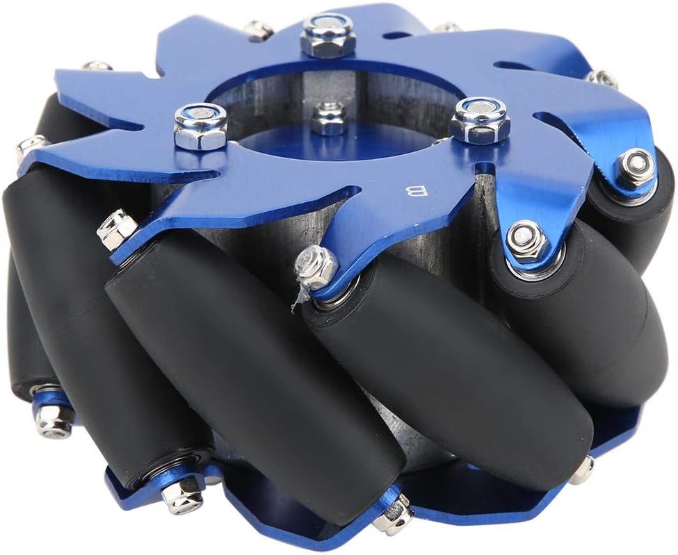 50mm Mecanum Wheel Left Aluminum with TPU Rubber Rollers X121