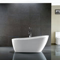 67 in. Acrylic Flatbottom Freestanding Bathtub in White K827982