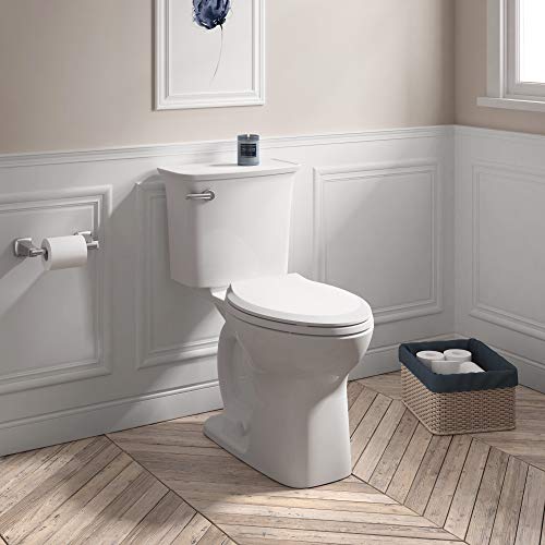 White Slow Elongated Closed Front Toilet Seat Z3568
