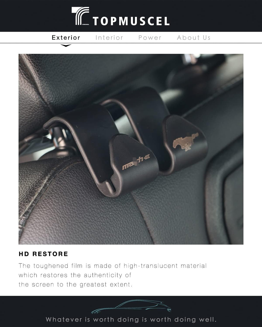 Car Back Seat Headrest Hooks 2 Pack K72056