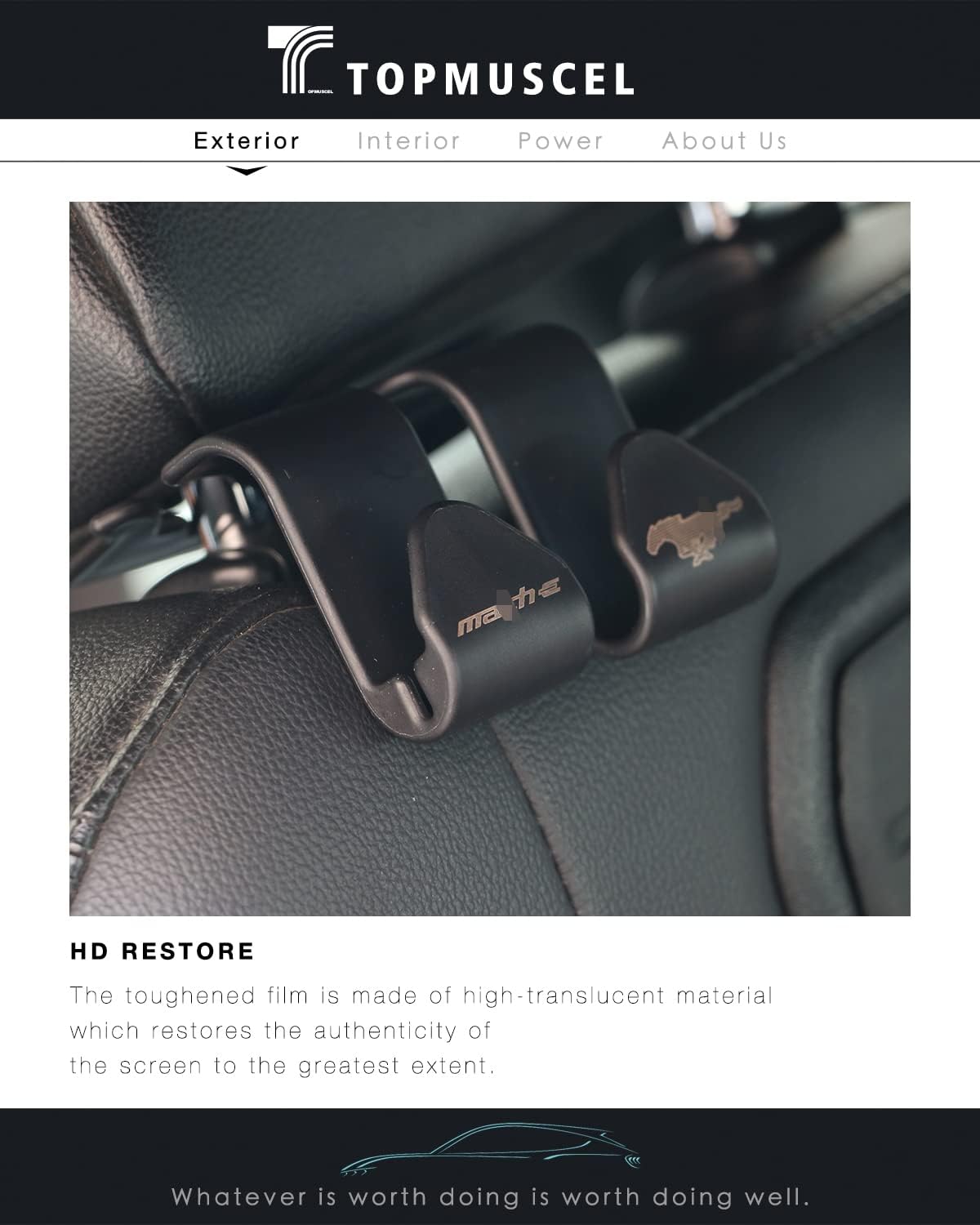 Car Back Seat Headrest Hooks 2 Pack K72056