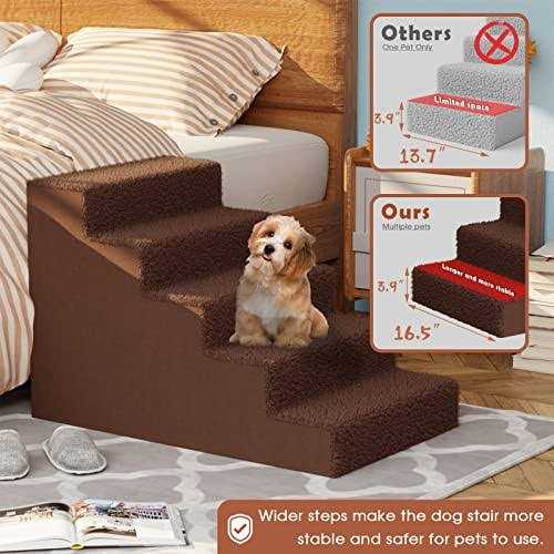 Plastic 5-Step Non-Slip Dog Stairs O396