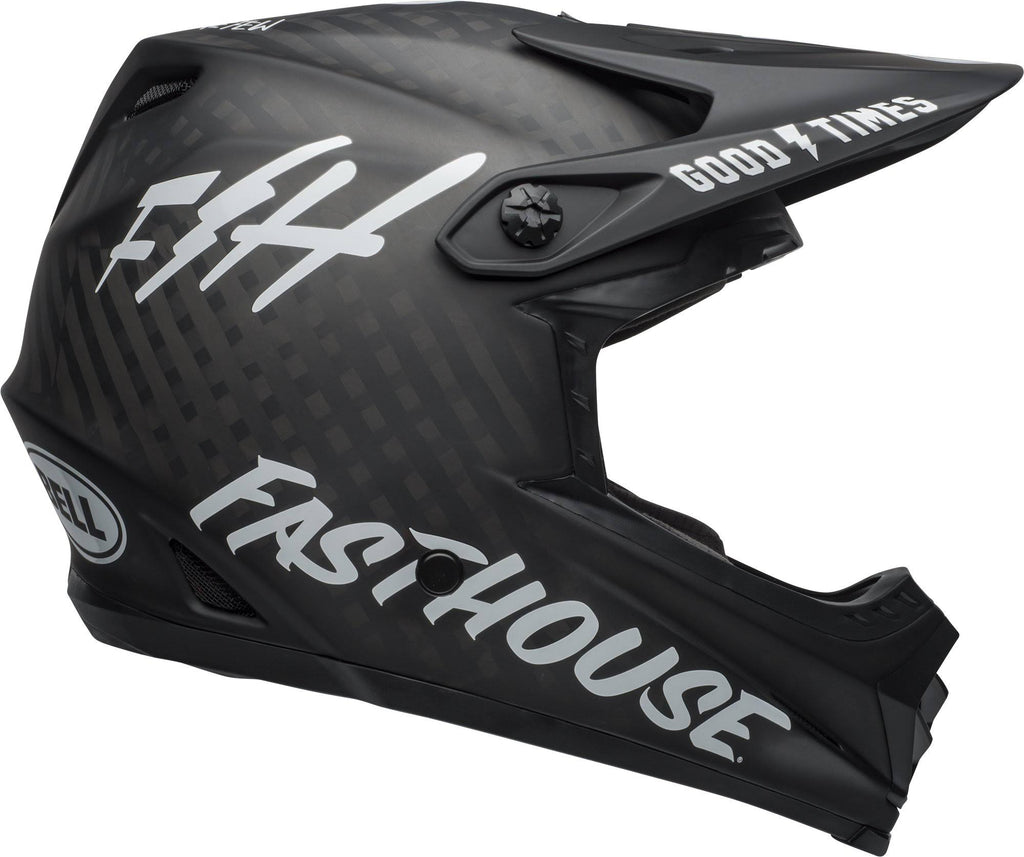 Matte Black/White Full-9 Helmet B678
