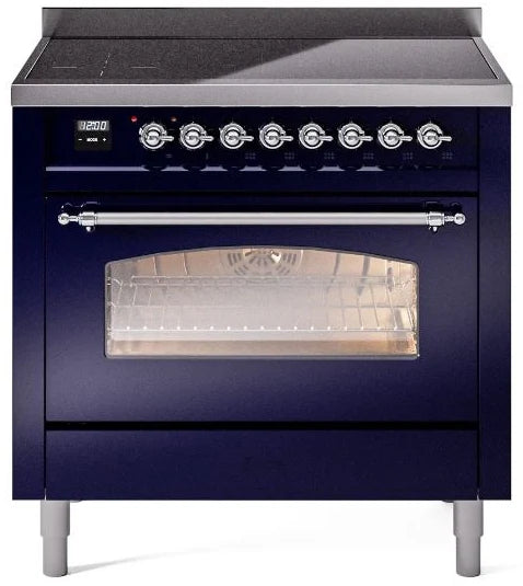 36 Induction Range with Electric Oven in Blue J632603