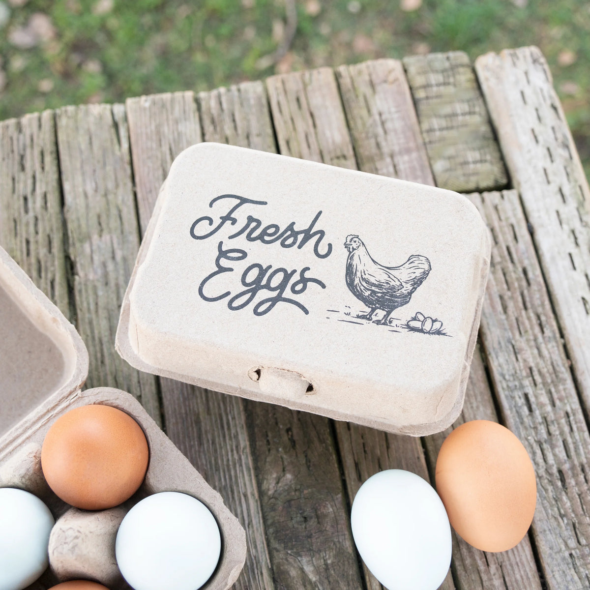 Half Dozen Egg Cartons 30-Pack 2x3 Biodegradable Recycled Pulp N492