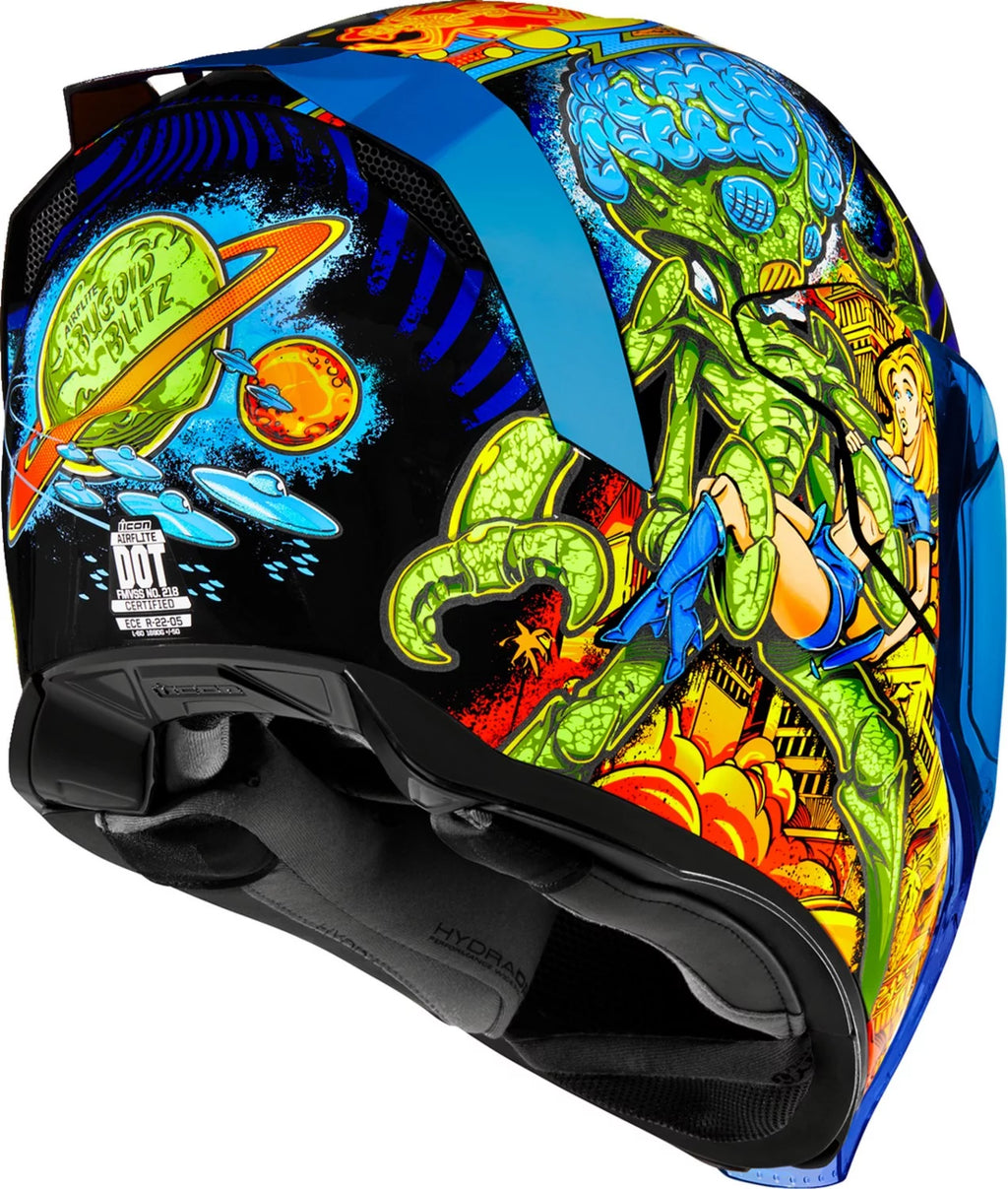 Blue 3XL Motorcycle Helmet Y3751