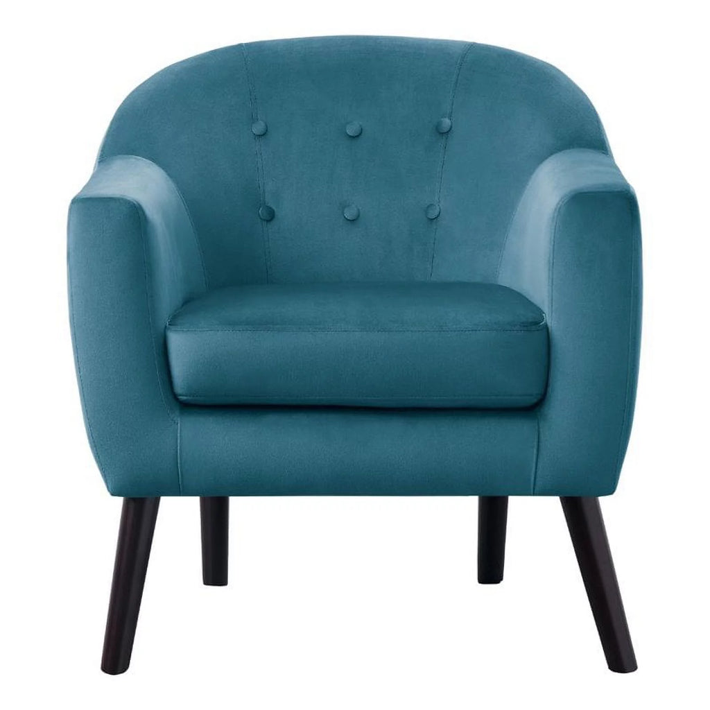 Blue Velvet Upholstered Accent Chair U101