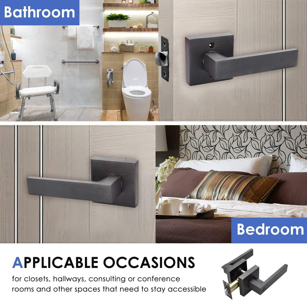 Brushed Bronze Zinc Alloy Door Lever Lock A3499