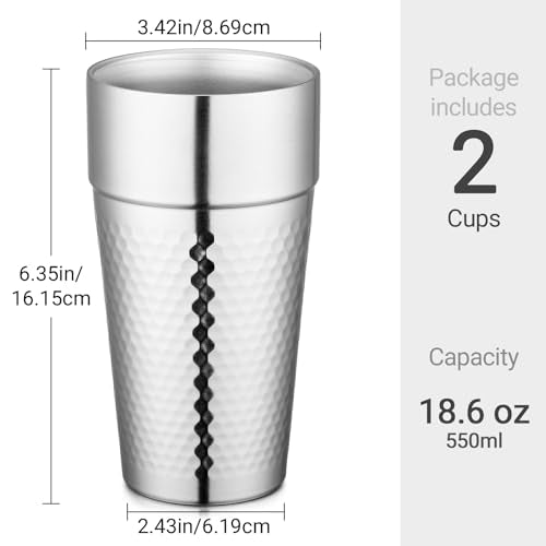 16 oz 4 Pack Stainless Steel Tumbler M2218