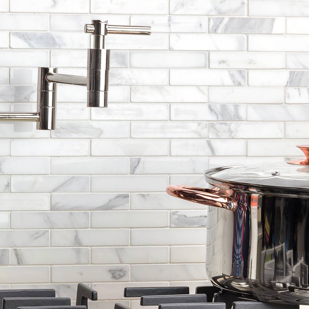 Calacatta Big Brick Marble Tile N1960