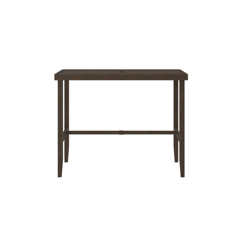 Dark Brown Steel Patio Bar Table D535362