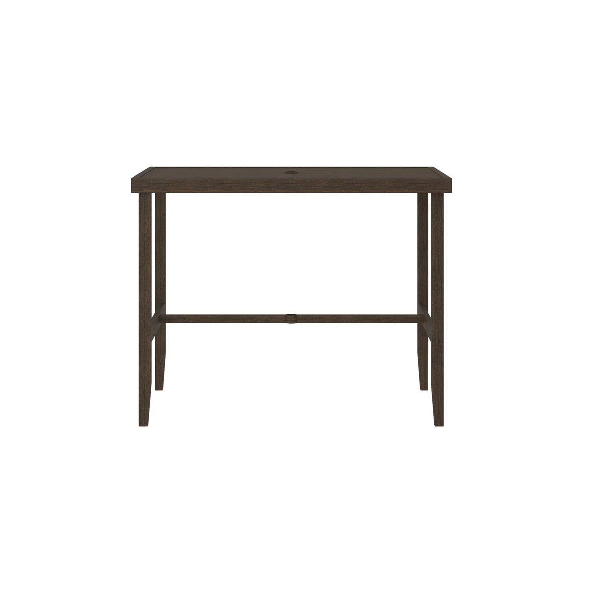 Dark Brown Steel Patio Bar Table D535362