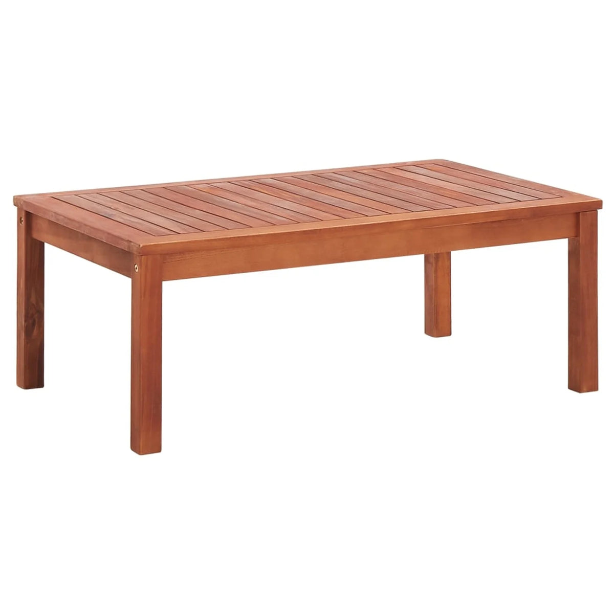 Set of 4 Cream White Cushioned Acacia Wood Outdoor Furniture Set O689