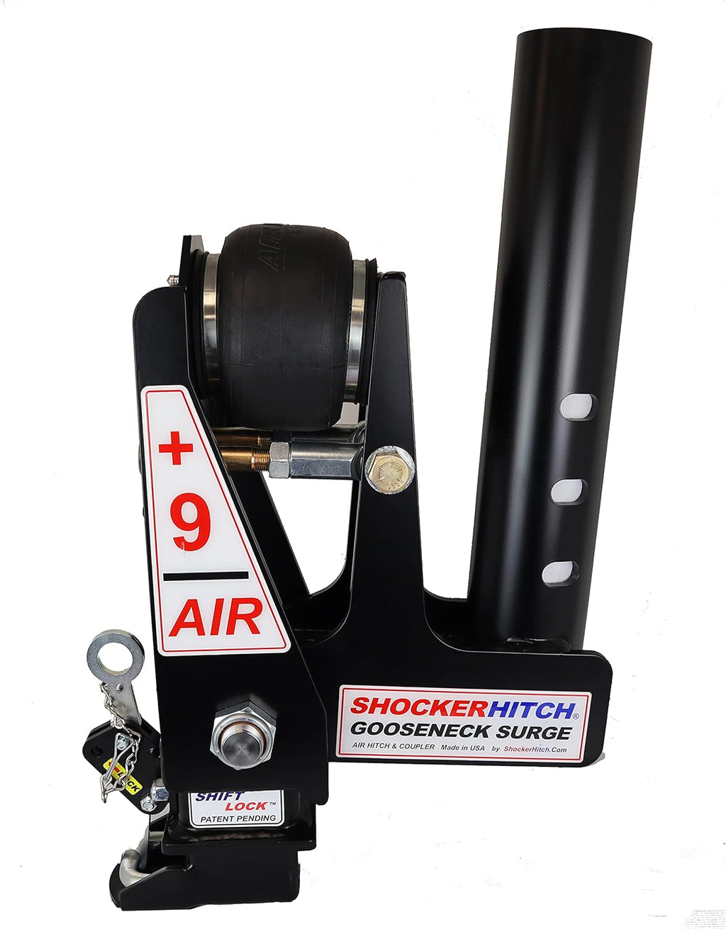 Round 4" Straight Pin 30K SL Gooseneck Air Hitch & Coupler Z8471