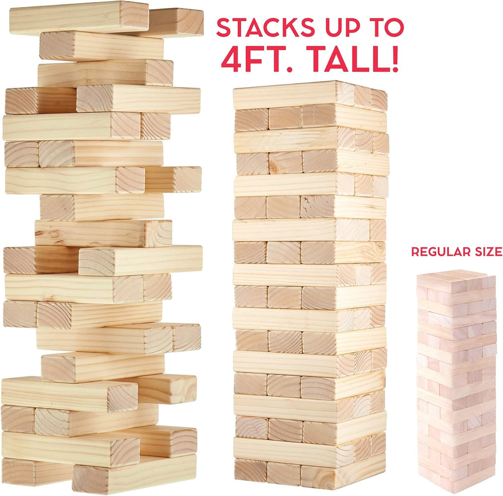 Giant Block Tower Game with Carrying Case H3796