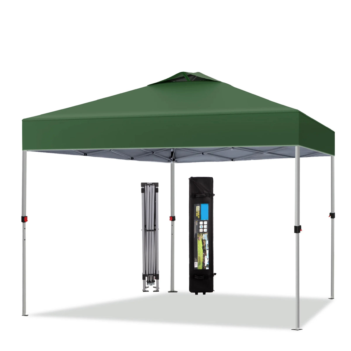 10x10ft Pop-up Canopy Tent with Wheeled Bag - Blue P623184
