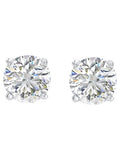 14K White Gold Diamond Stud Earrings A502965