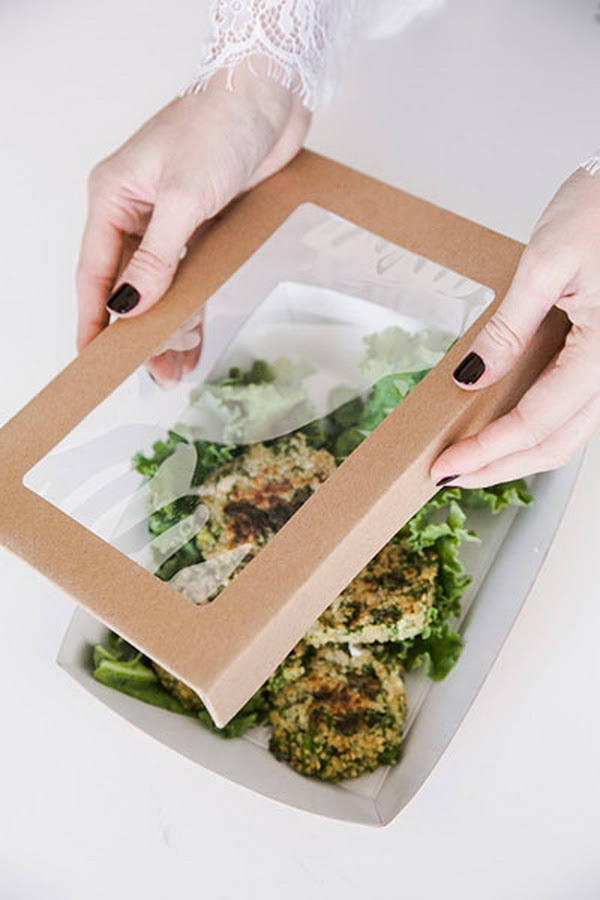 12 oz. Small Kray Box with Window Base & Lid Pack of 250 M85157