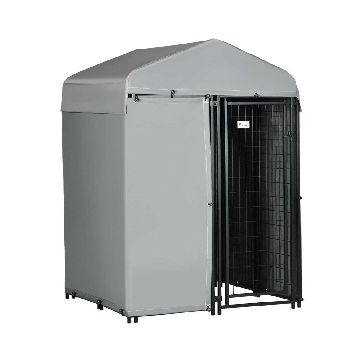 4 x 4 x 6 ft. Outdoor Dog Kennel with Waterproof Canopy T550