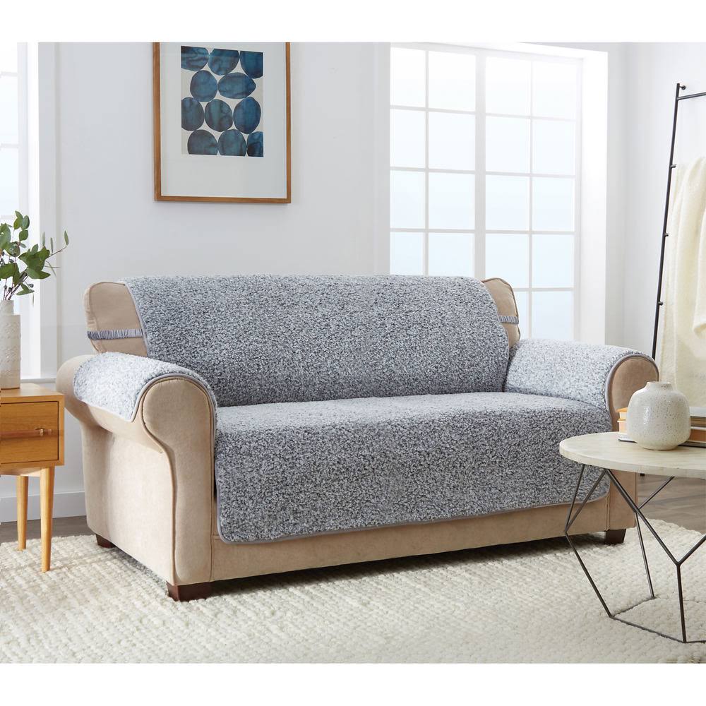 Grey Sherpa XL Sofa Furniture Cover S1853