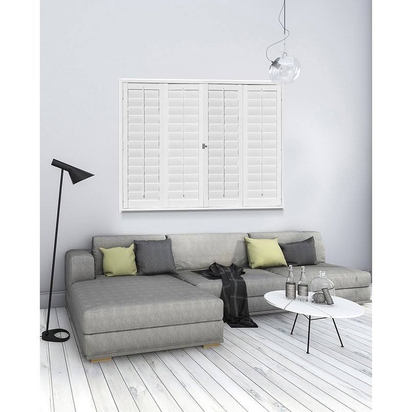 White Faux Wood Shutters 39x22W x 63x22H T43619