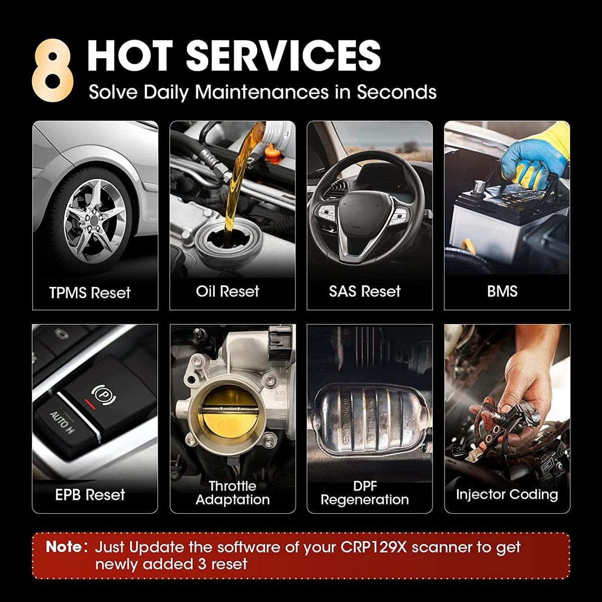 OBD2 Scanner with 8 Reset Functions C5637