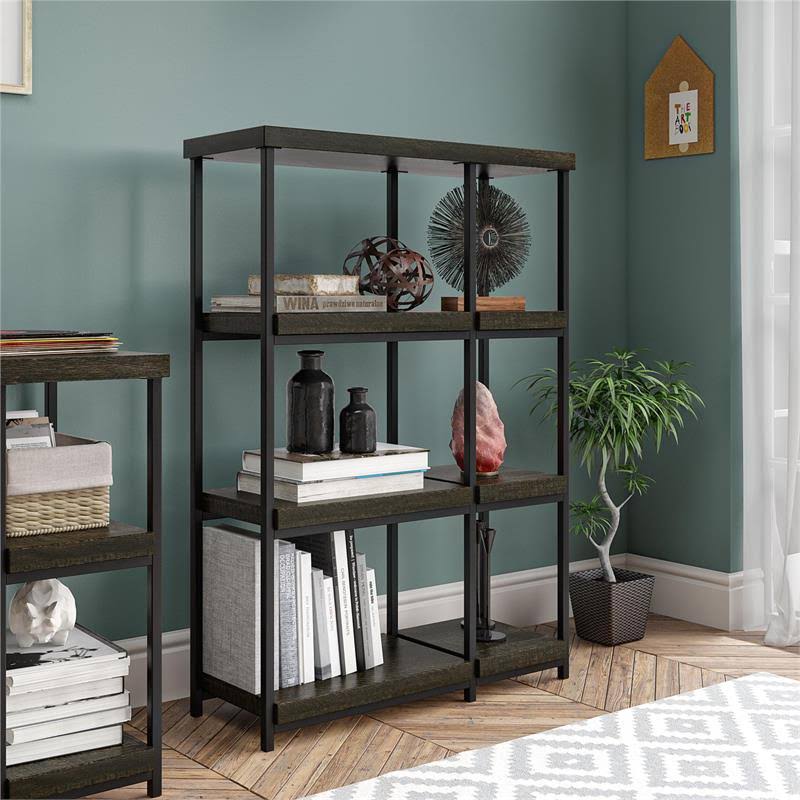 Brown Oak Bookcase J189