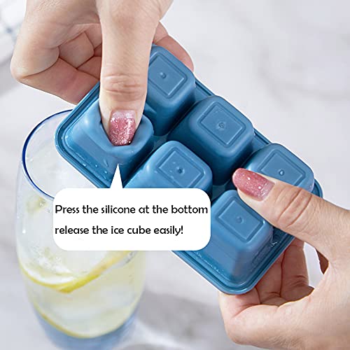 3 Pack Mini Ice Cube Trays with Lid Silicone K9427