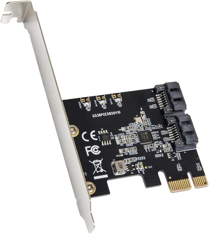 6 Port SATA III to PCIe 3.0 x1 Non-RAID Expansion Card U2705