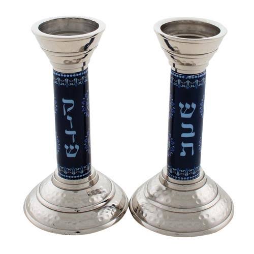 Blue Decorative Candlesticks 15cm M8779