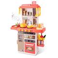 Kids Kitchen Play Set with 50Pcs Pretend Kitchen Toys Pink C824