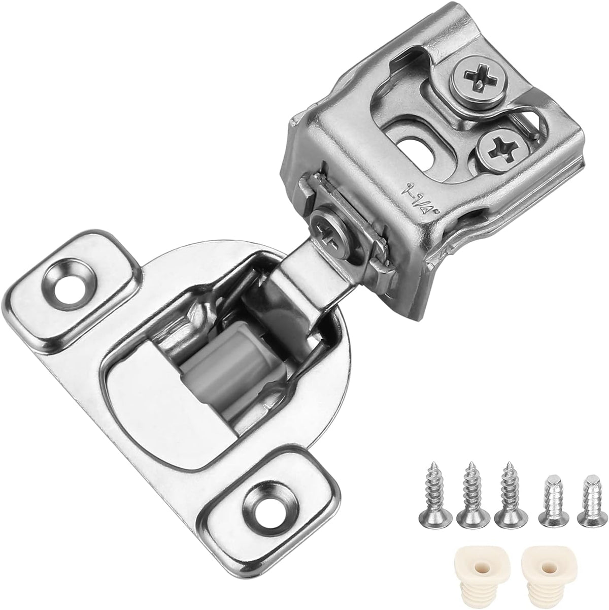 Soft Close Concealed Cabinet Hinges 1-1/4'' Overlay Satin Nickel Pack of 15 K67366