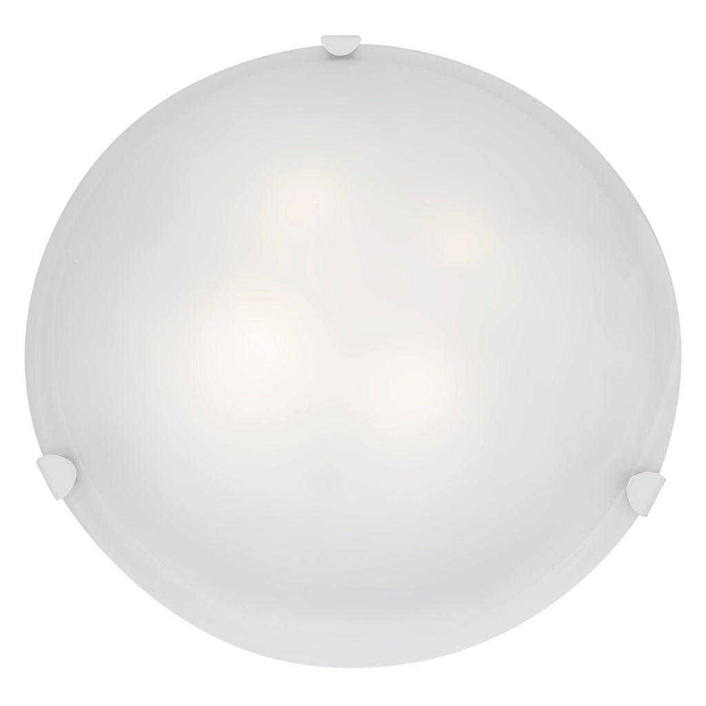 Four Light Flush Mount White O5855