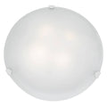 Four Light Flush Mount White O5855
