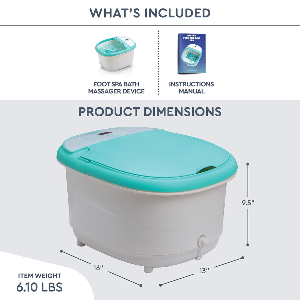 Heated Foot Bath Spa with Shiatsu Massage and Callus Remover D853
