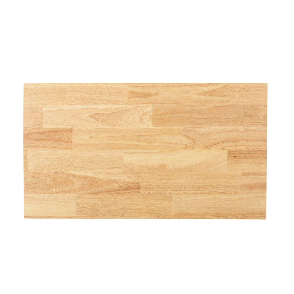 Natural + Black Kitchen Cart with Wheels H543
