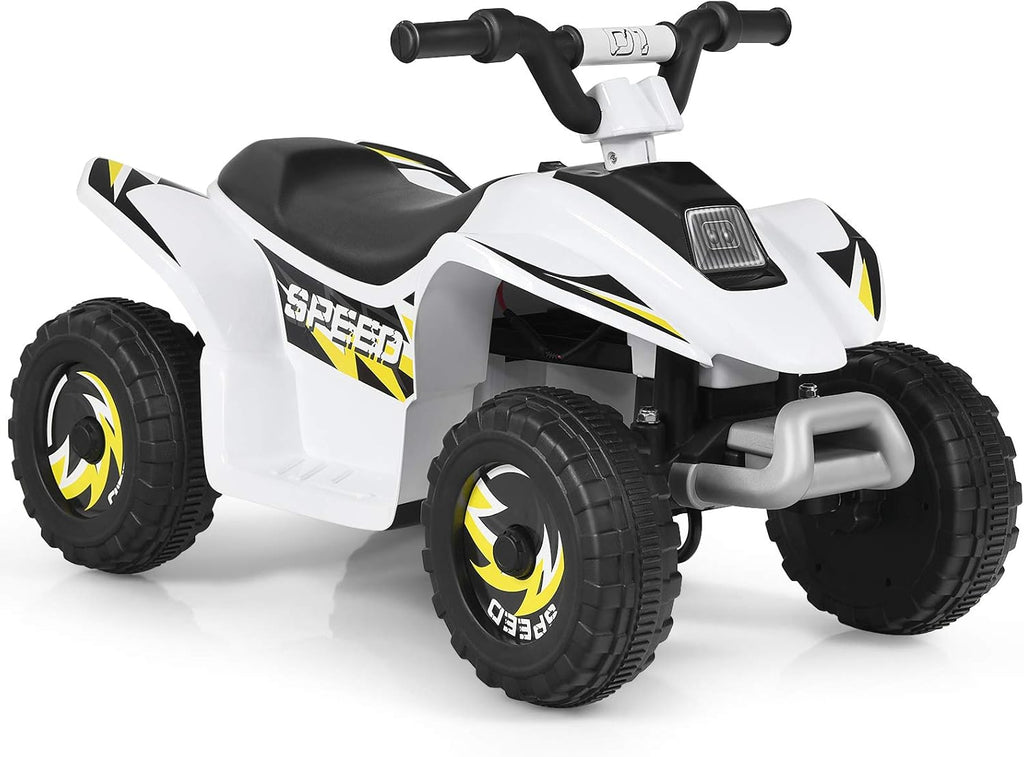6V Battery Powered Electric Quad ATV (White) E525894