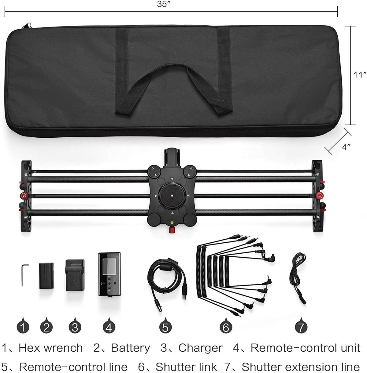 31 80cm Camera Slider Rail System C640