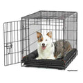 Folding Metal Wire Dog Crate with Divider and Tray M364