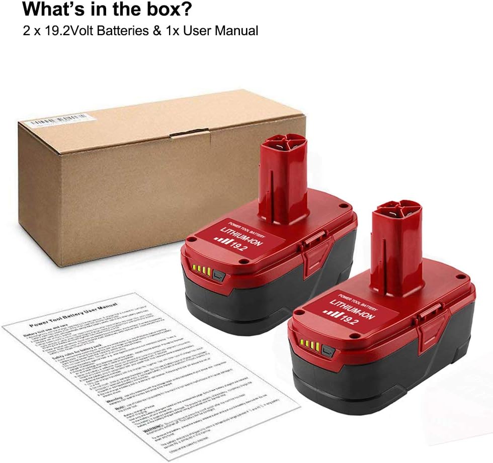 6.0Ah 19.2 Volt Lithium Battery 2Pack N41284