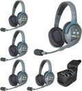 5 Person Full Duplex Wireless Intercom System with Dual-Ear Headsets and 8-Bay Charger S5155