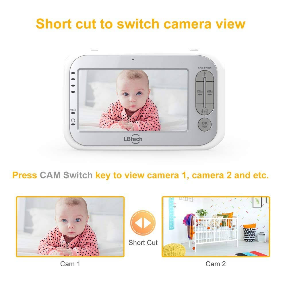 Video Baby Monitor with Two Cameras G521362
