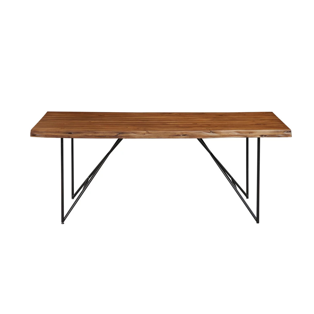 Light Walnut Solid Wood Dining Table V285313
