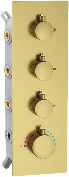 Chrome 3 Outlet Thermostatic Shower Valve O9710