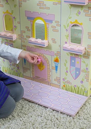 Wooden Fairytale Castle on Lazy Susan F82400