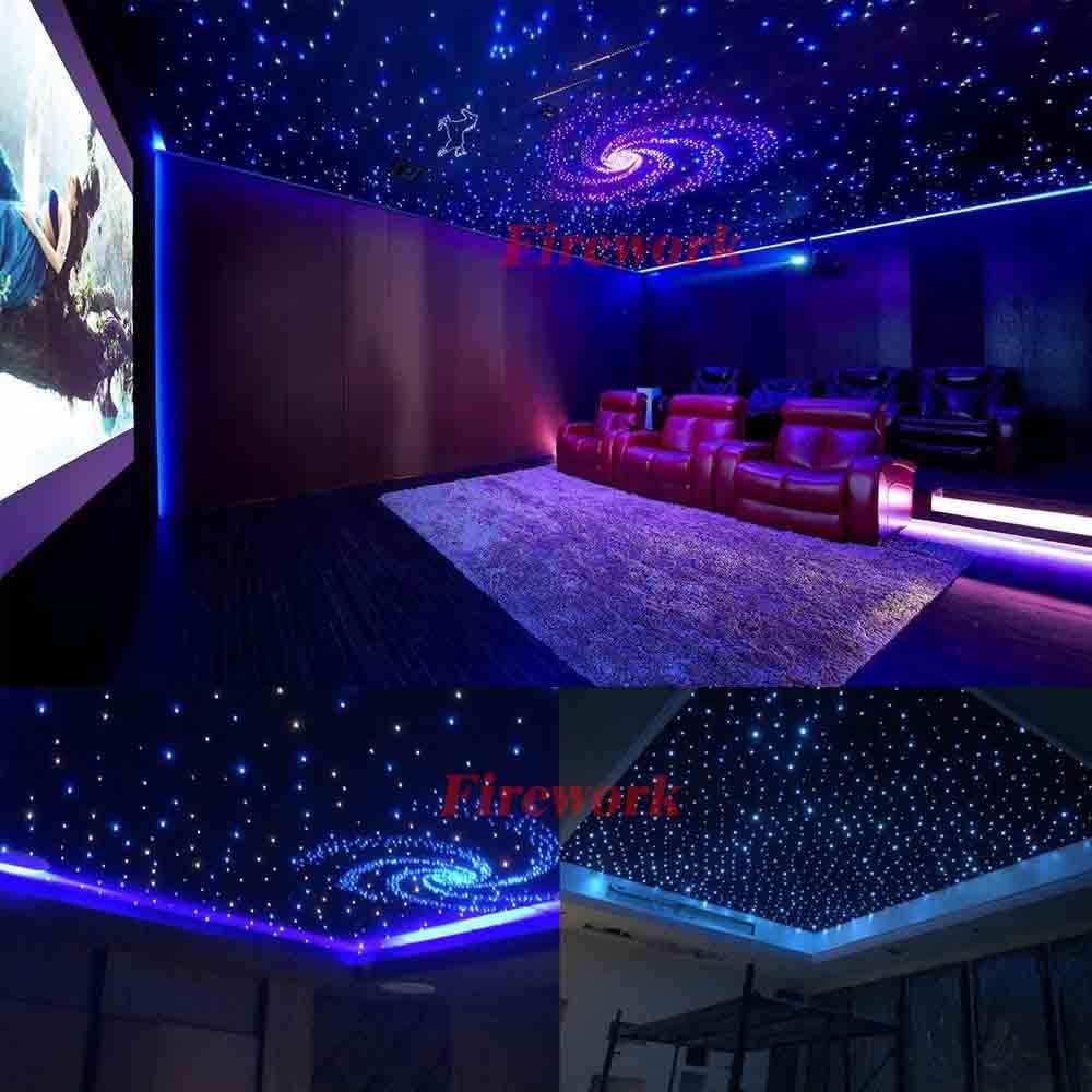Bluetooth RGBW LED Fiber Optic Star Ceiling Light 360pcs 9.8ft I322926