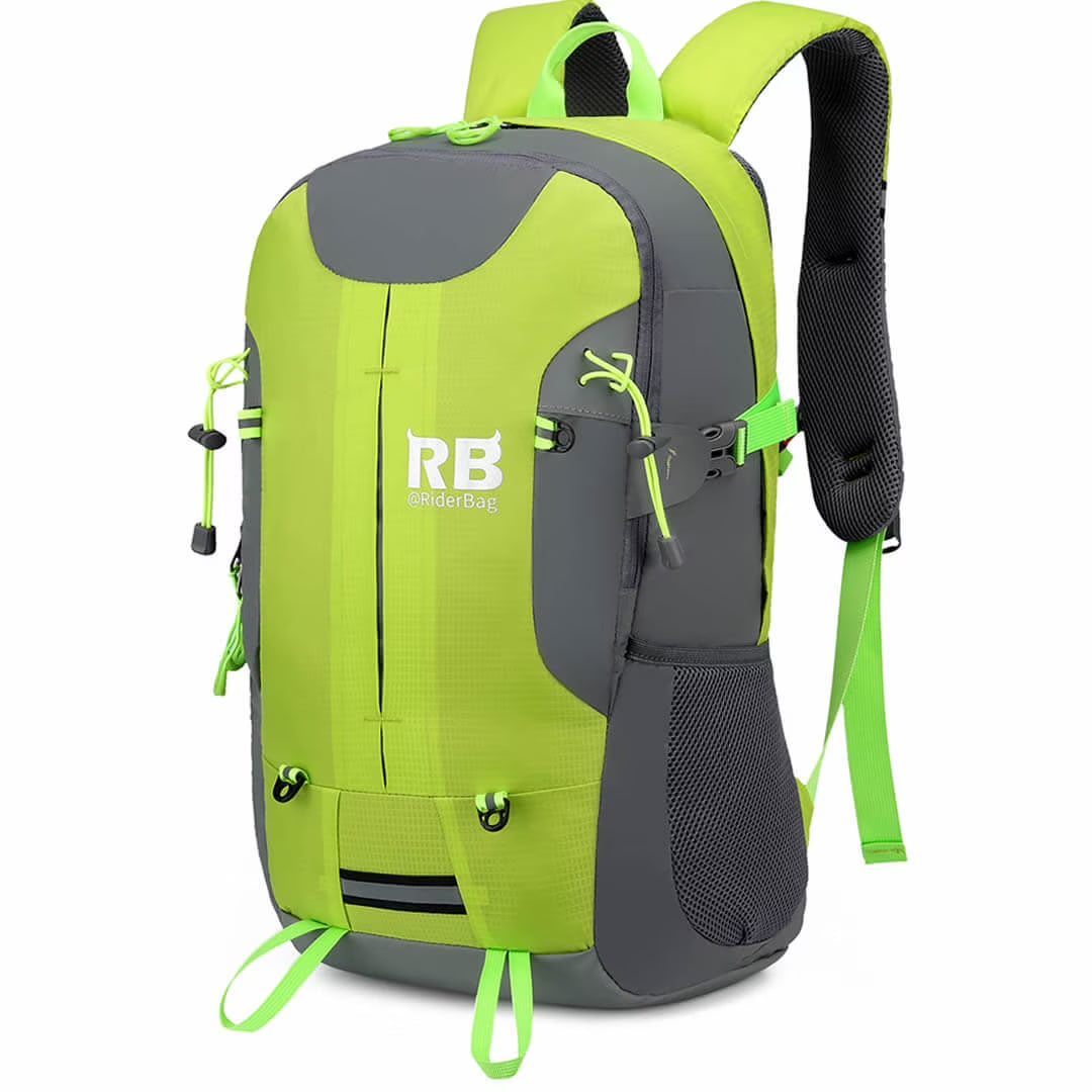 Hi Vis Green Reflective Bike Backpack Q150